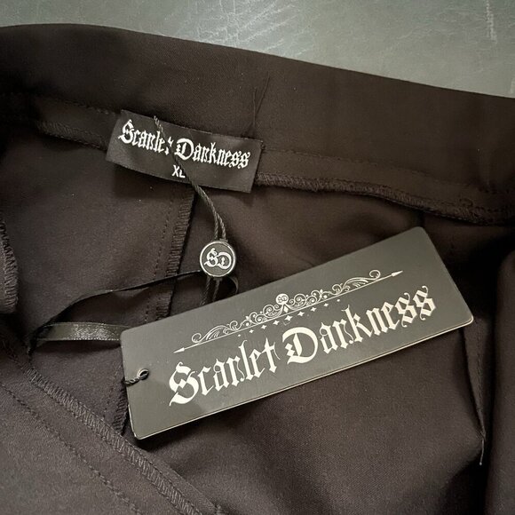 Scarlet Darkness Womens Pants Size XL Whimsigoth Witchy Dark Romance Steam Punk - Picture 7 of 11